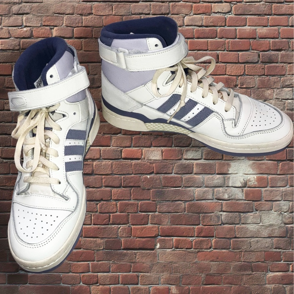 Adidas Forum 84 High Blue Thread Off-White Lilac US Men Size 9.5